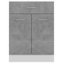 Voir la diapositive 5 : VIDAXL Armoire de plancher a tiroir Gris beton Bois d'ingenierie