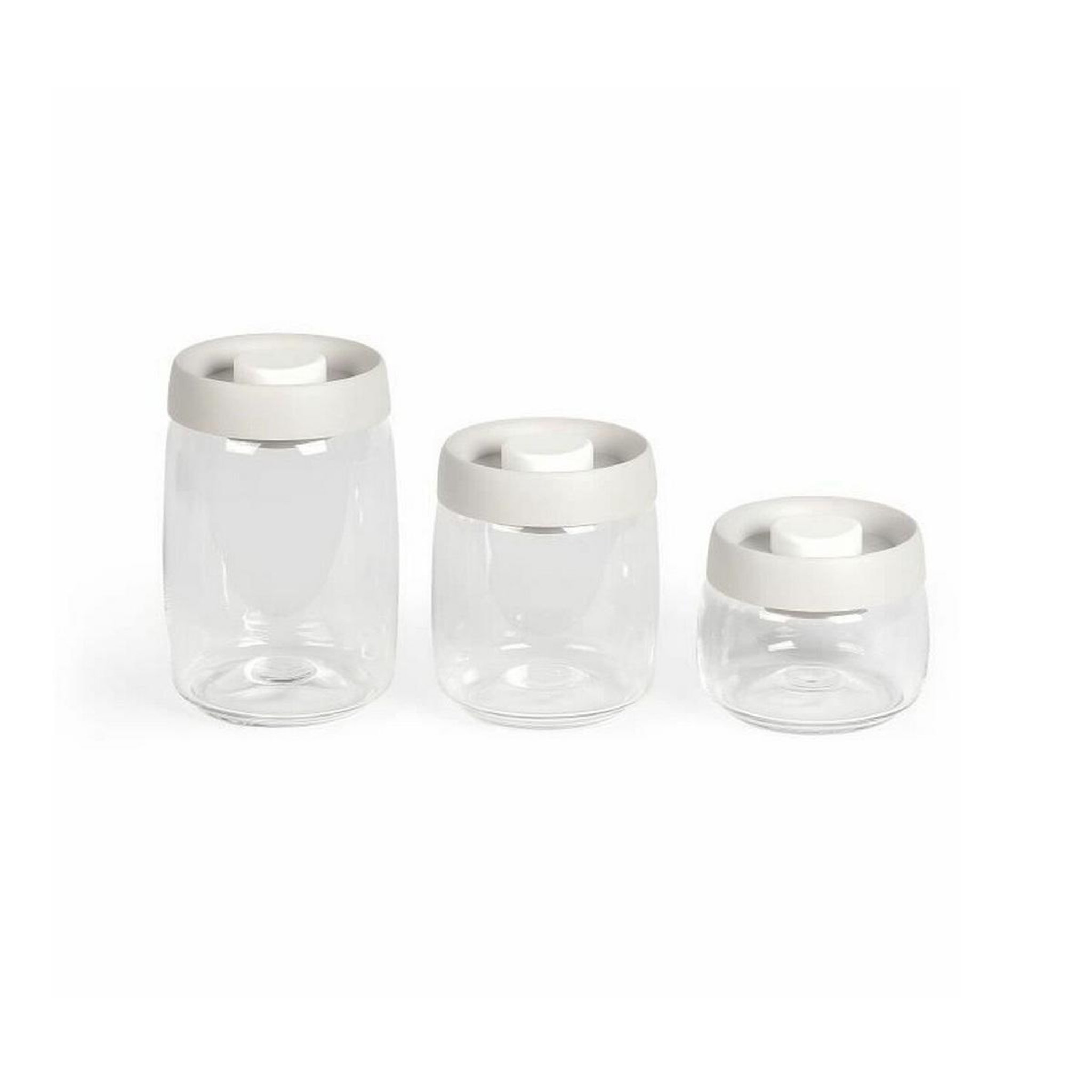 LIVOO Bocaux sous vide 0.4l, 0.8l, et 1.2l transparent - men401