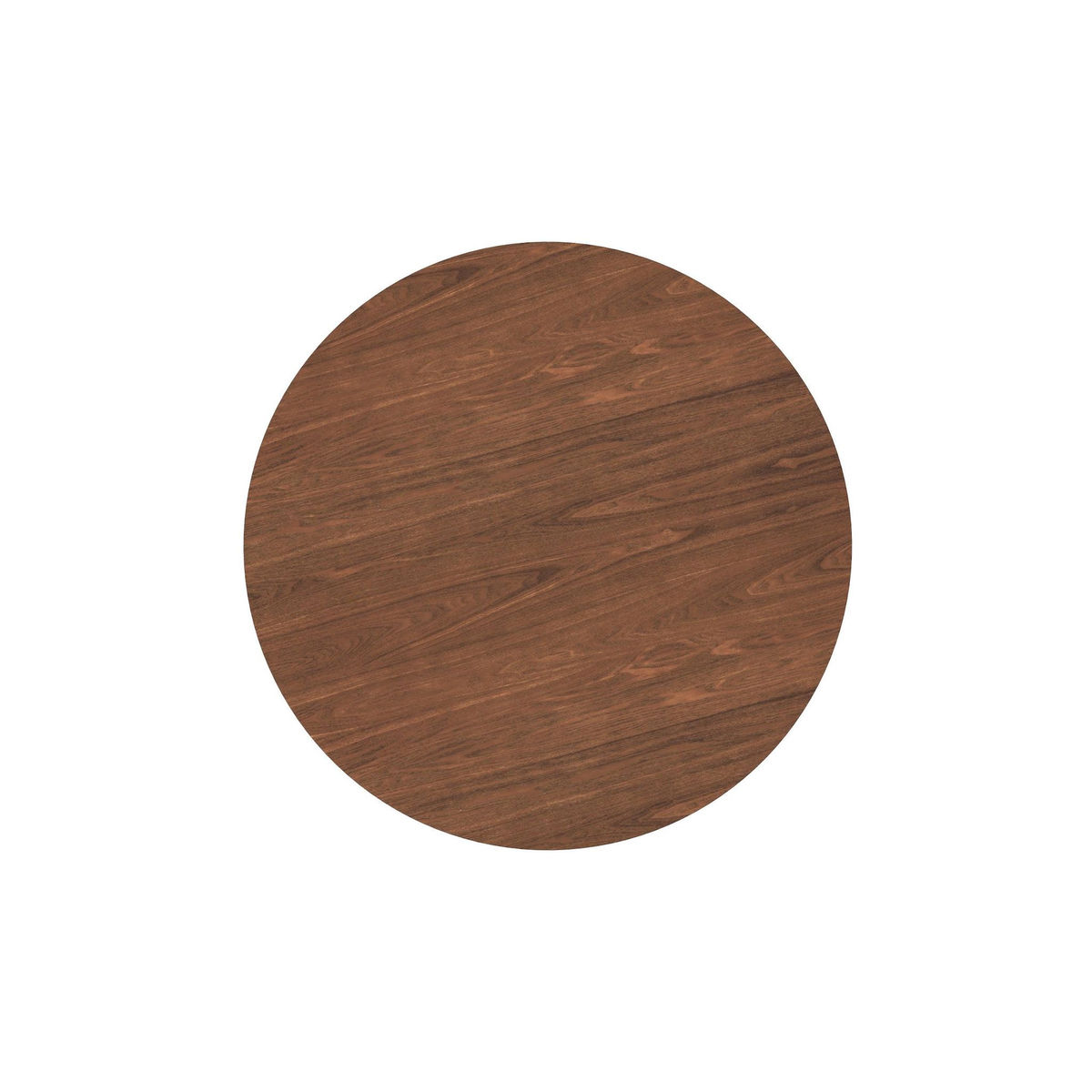 MAISON PAVANE Table ronde 4 personnes en bois foncé D100 cm-Réno