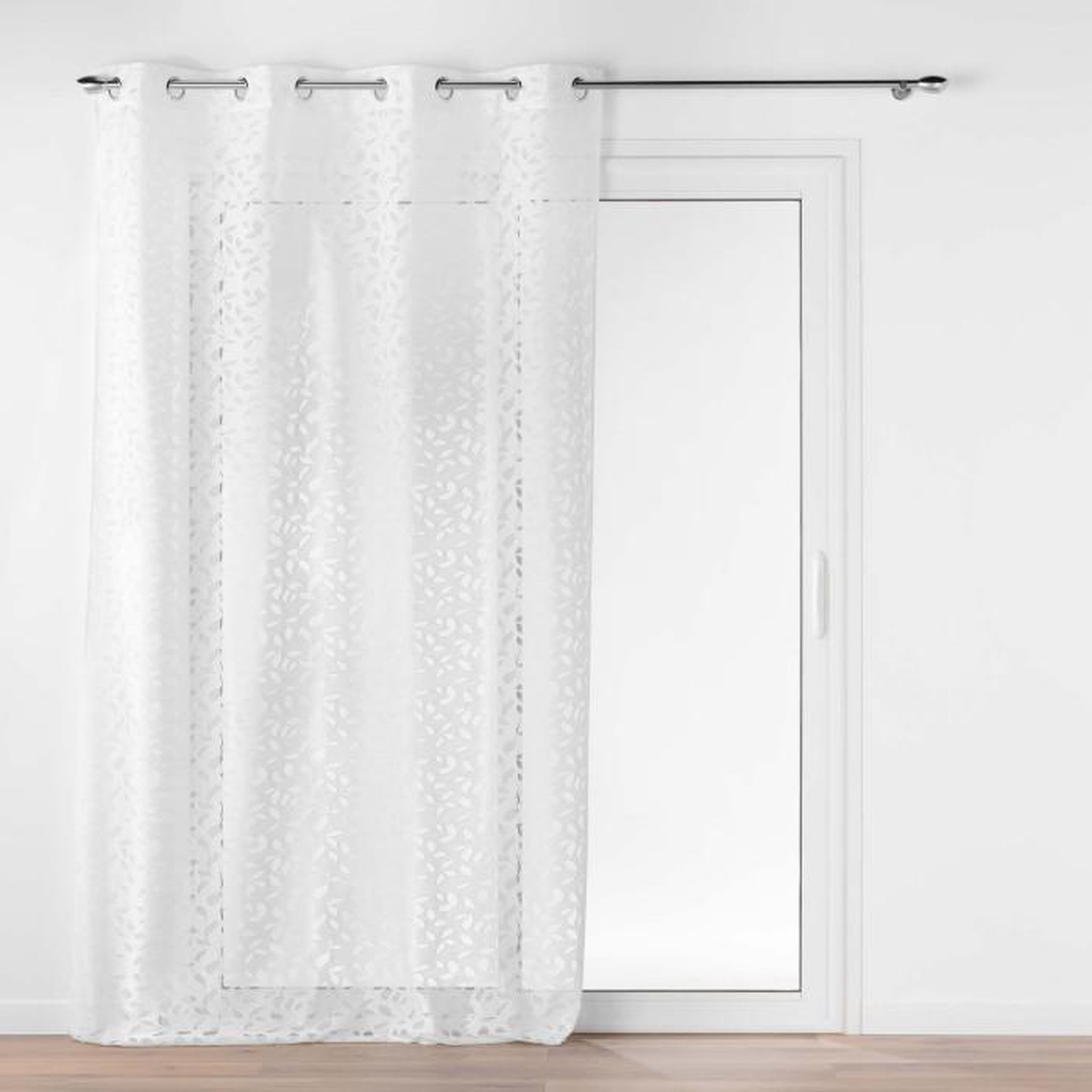 Voir la diapositive 1 : Paris Prix Rideau Voilage à Œillets Maille  Manon  140x280cm Blanc