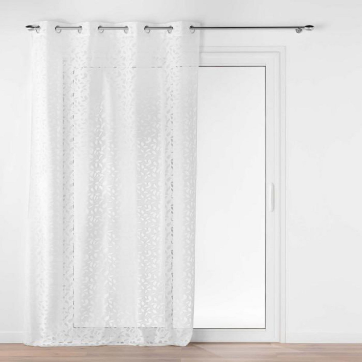 Paris Prix Rideau Voilage à Œillets Maille  Manon  140x280cm Blanc