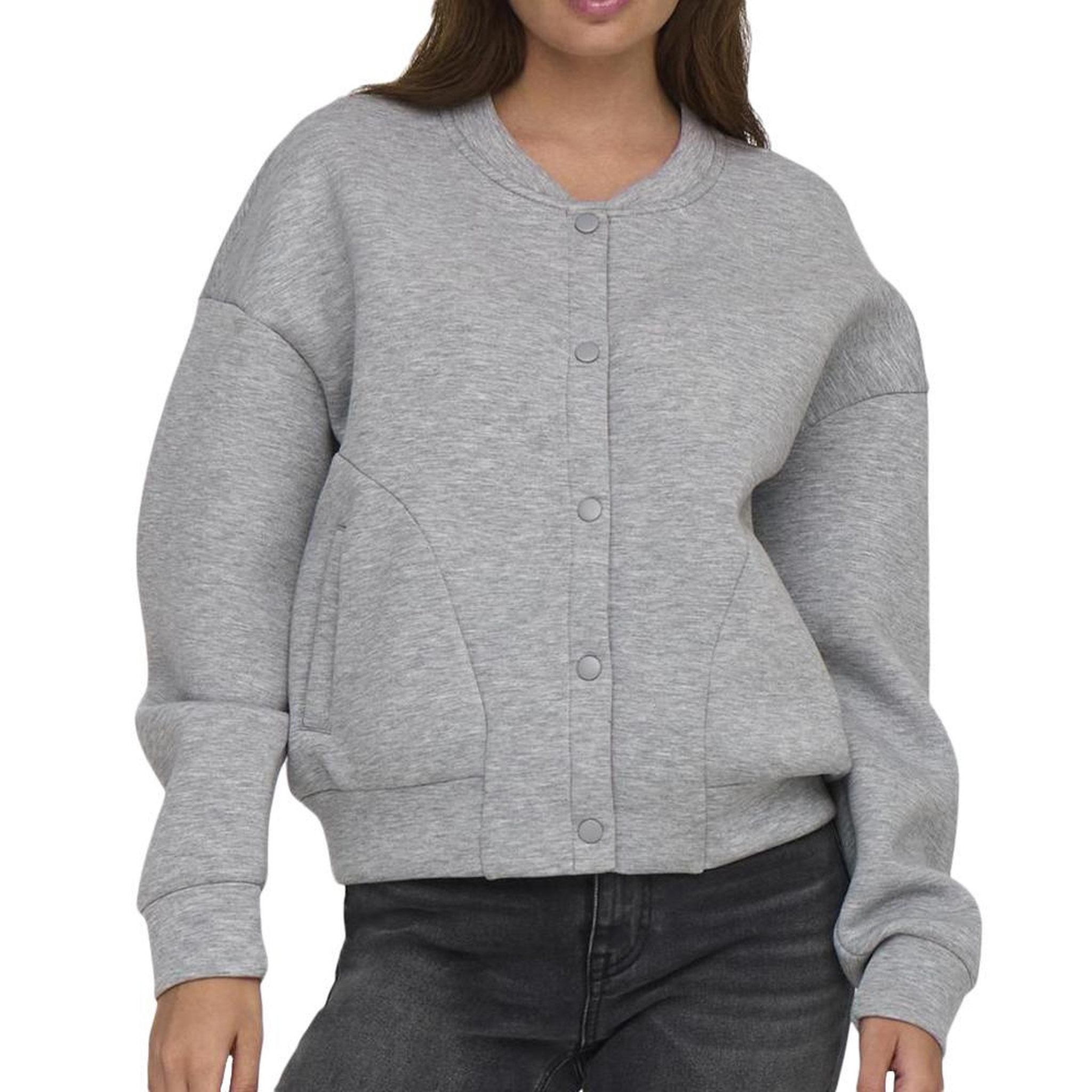 Only Bomber  Femme Only Naomi. Coloris disponibles : Gris