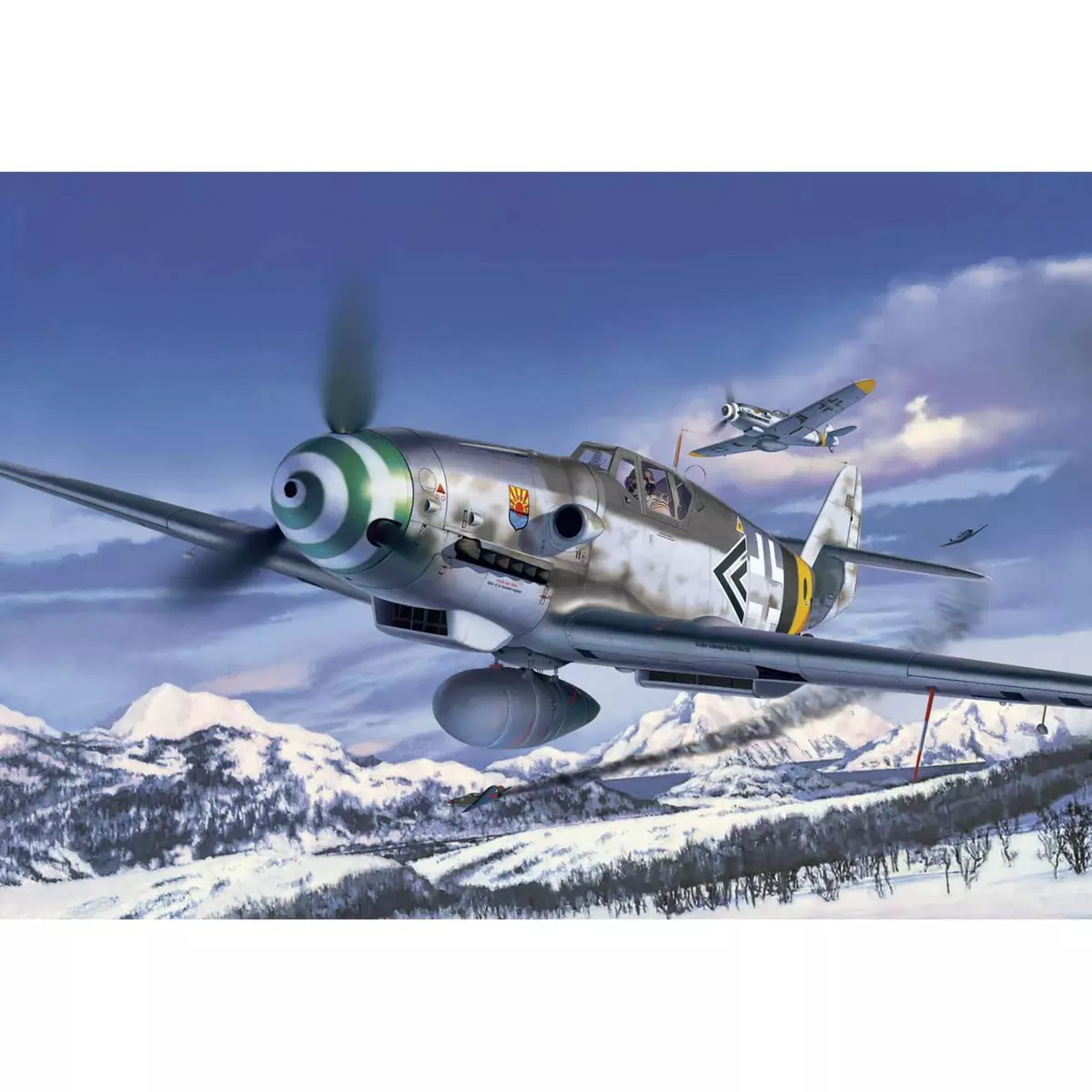 Revell Maquette avion : Model Set Easy-click system: Messerschmitt Bf109G-6
