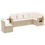 Voir la diapositive 2 : VIDAXL Salon de jardin avec coussins 6 pcs beige resine tressee