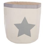 ATMOSPHERA Panier de rangement Canvas. Coloris disponibles : Gris, Rose