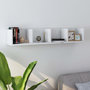 Voir la diapositive 1 : VIDAXL Etagere murale a CD Blanc 100x18x18 cm Bois d'ingenierie