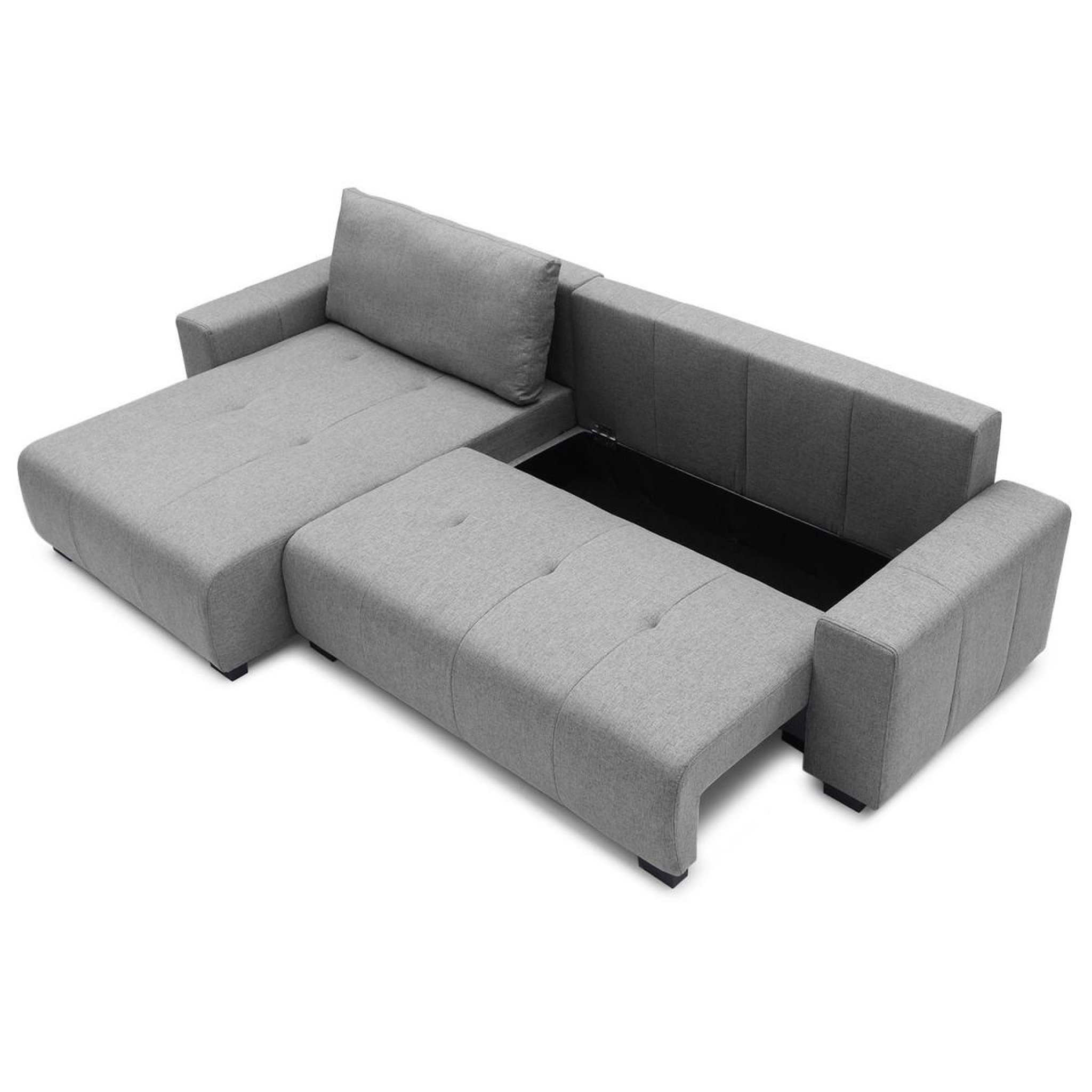 Voir la diapositive 5 : Paris Prix Canapé d'angle convertible   marcus  292cm gris