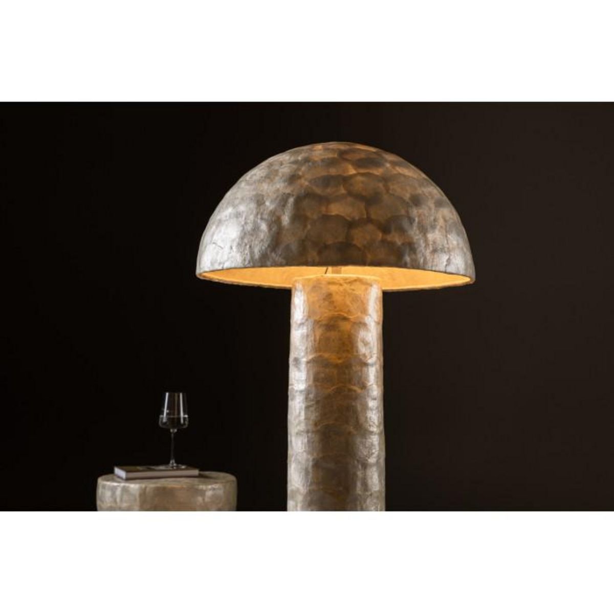 Paris Prix Lampadaire Design en Capiz  Lindon  120cm Gris Clair