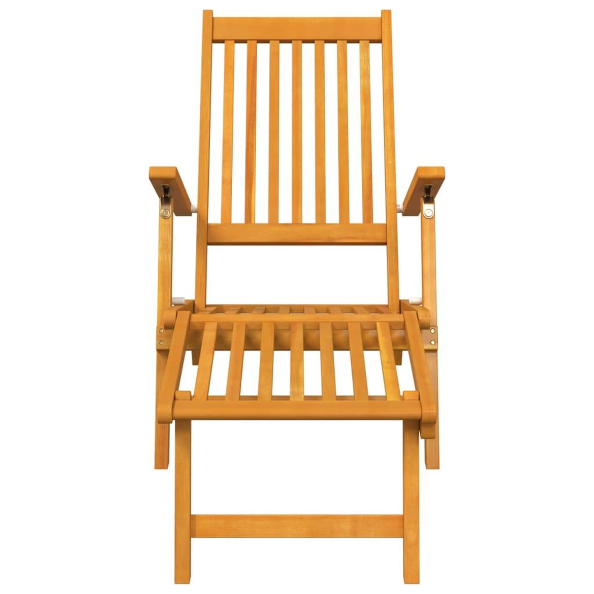 Voir la diapositive 4 : VIDAXL Chaise longue d'exterieur repose-pieds et table Acacia solide