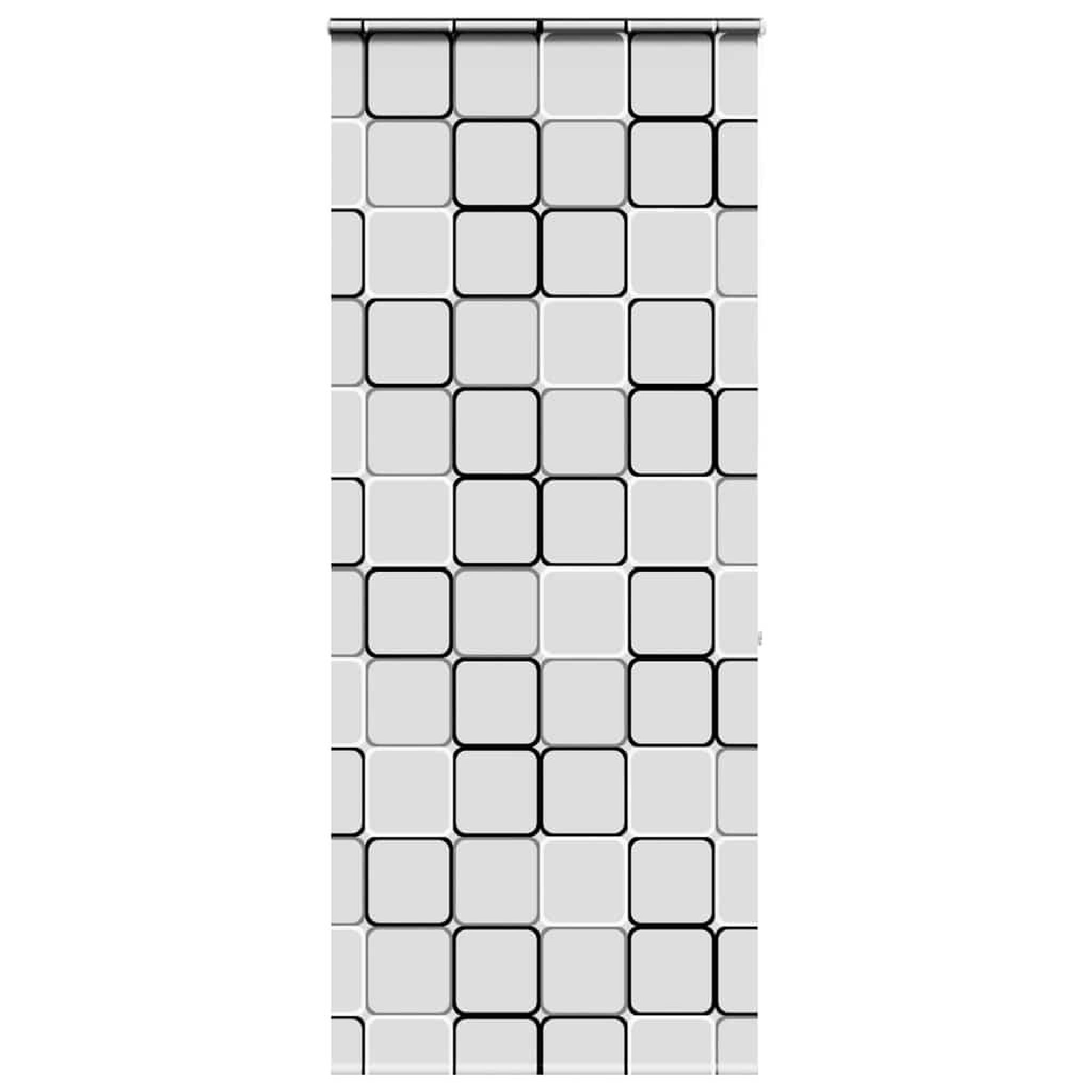 VIDAXL Store enrouleur de douche avec cassette largeur du tissu 106 cm
