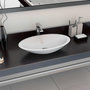 Voir la diapositive 1 : VIDAXL Lavabo 59,3x35,1x10,7 cm Fonte minerale/marbre Blanc