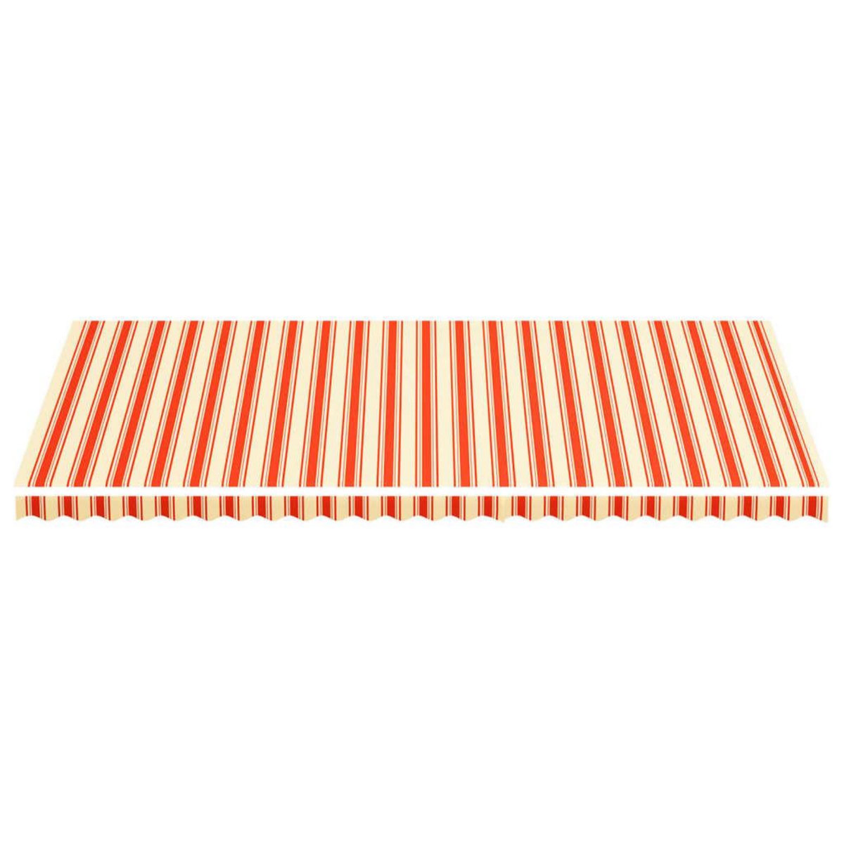 VIDAXL Tissu de remplacement pour auvent Jaune et orange 6x3 m