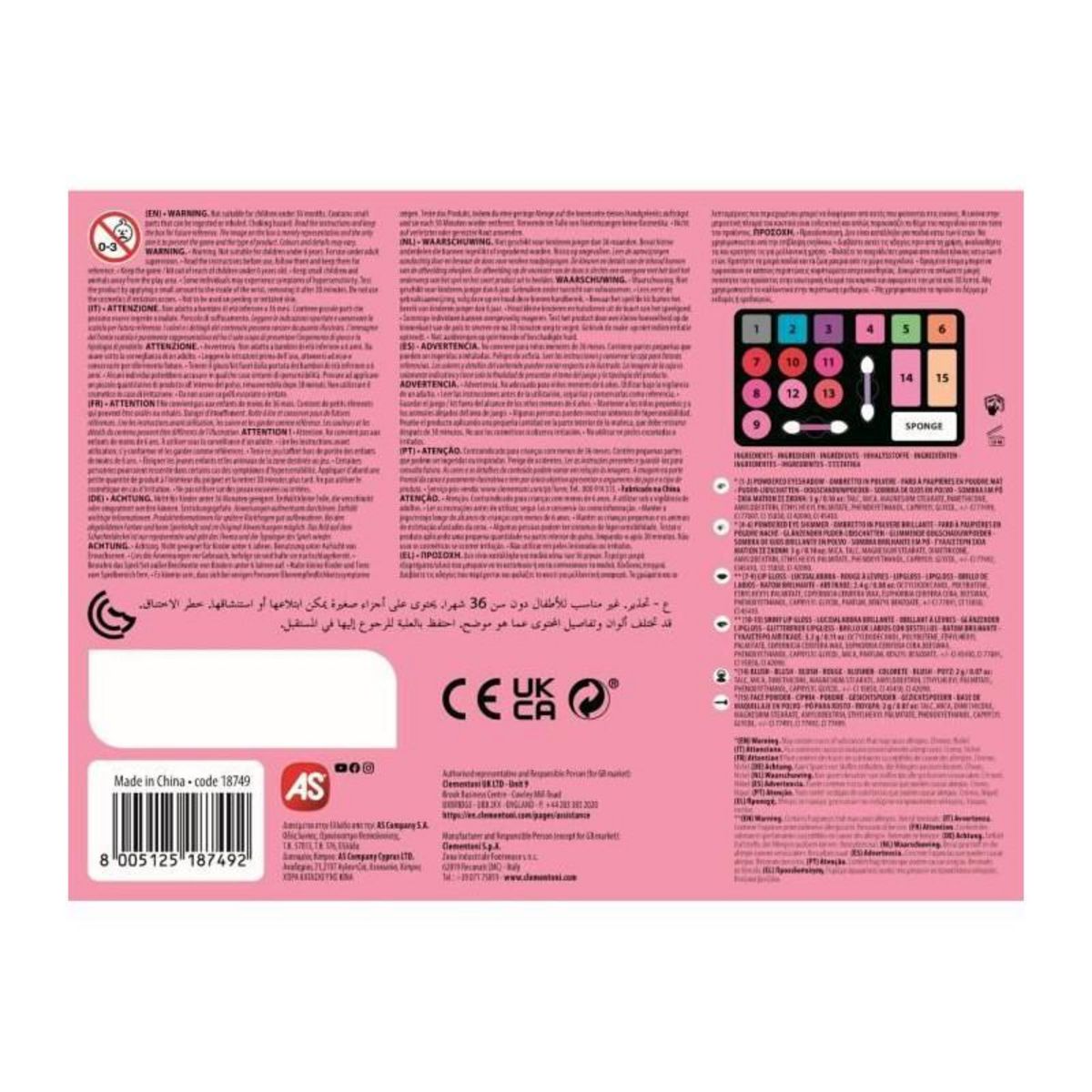 CLEMENTONI Clementoni Crazy Chic - Palette de maquillage Be a Rocker