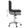 Voir la diapositive 5 : VIDAXL Chaise pivotante de salle a manger Noir Similicuir