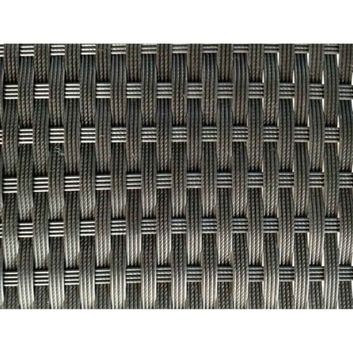 Paris Prix Ensemble Repas de Jardin en Résine Tressée  Sunny  140cm Noir & Écru