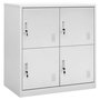 Voir la diapositive 1 : VIDAXL Armoire a casiers Gris clair 90x45x92,5 cm Acier