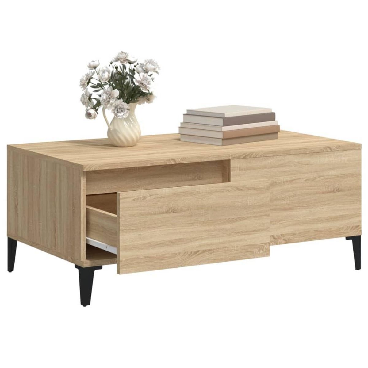 VIDAXL Table basse Chene sonoma 90x50x36,5 cm Bois d'ingenierie