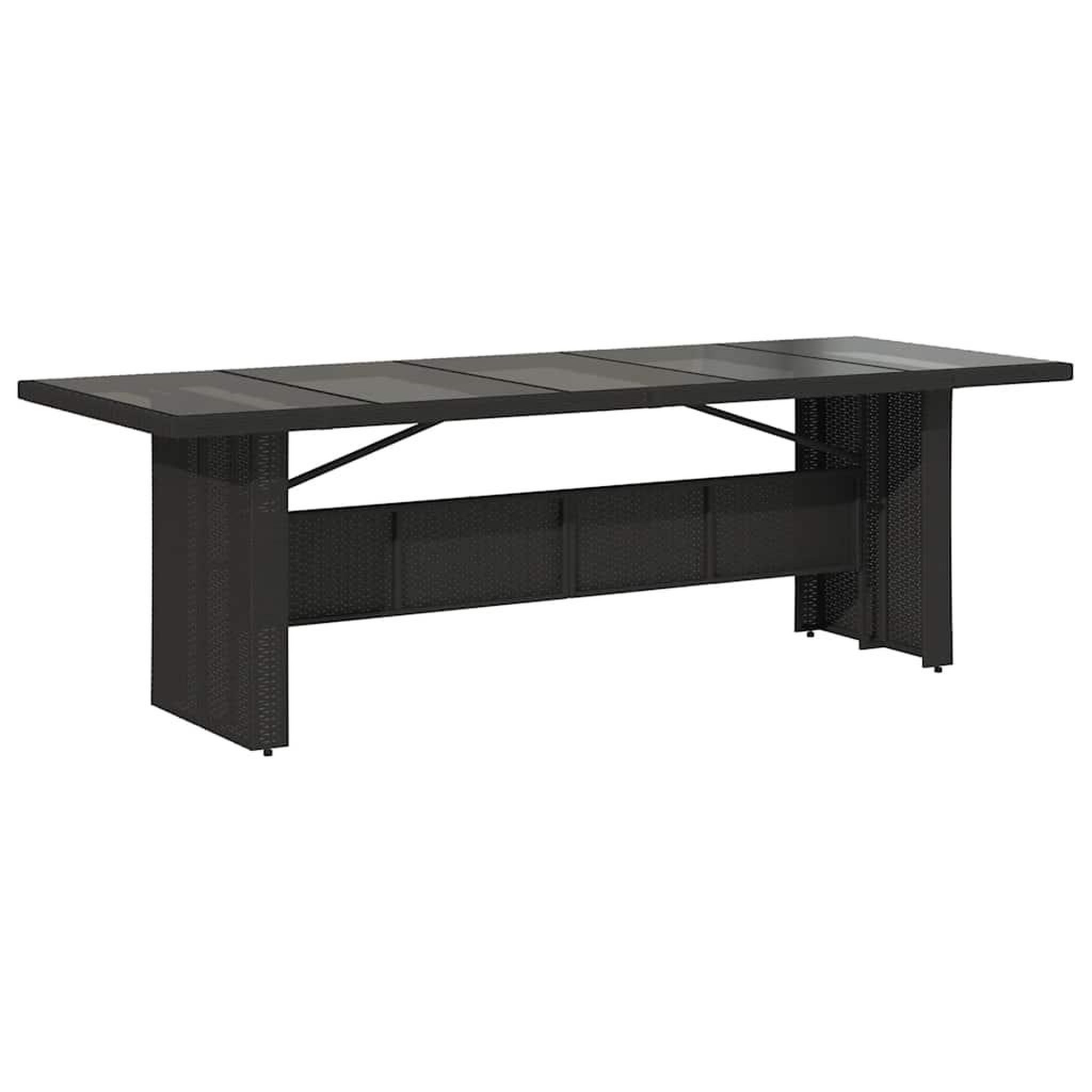 Voir la diapositive 4 : VIDAXL Ensemble de bistro de jardin 11 pcs coussins noir poly rotin