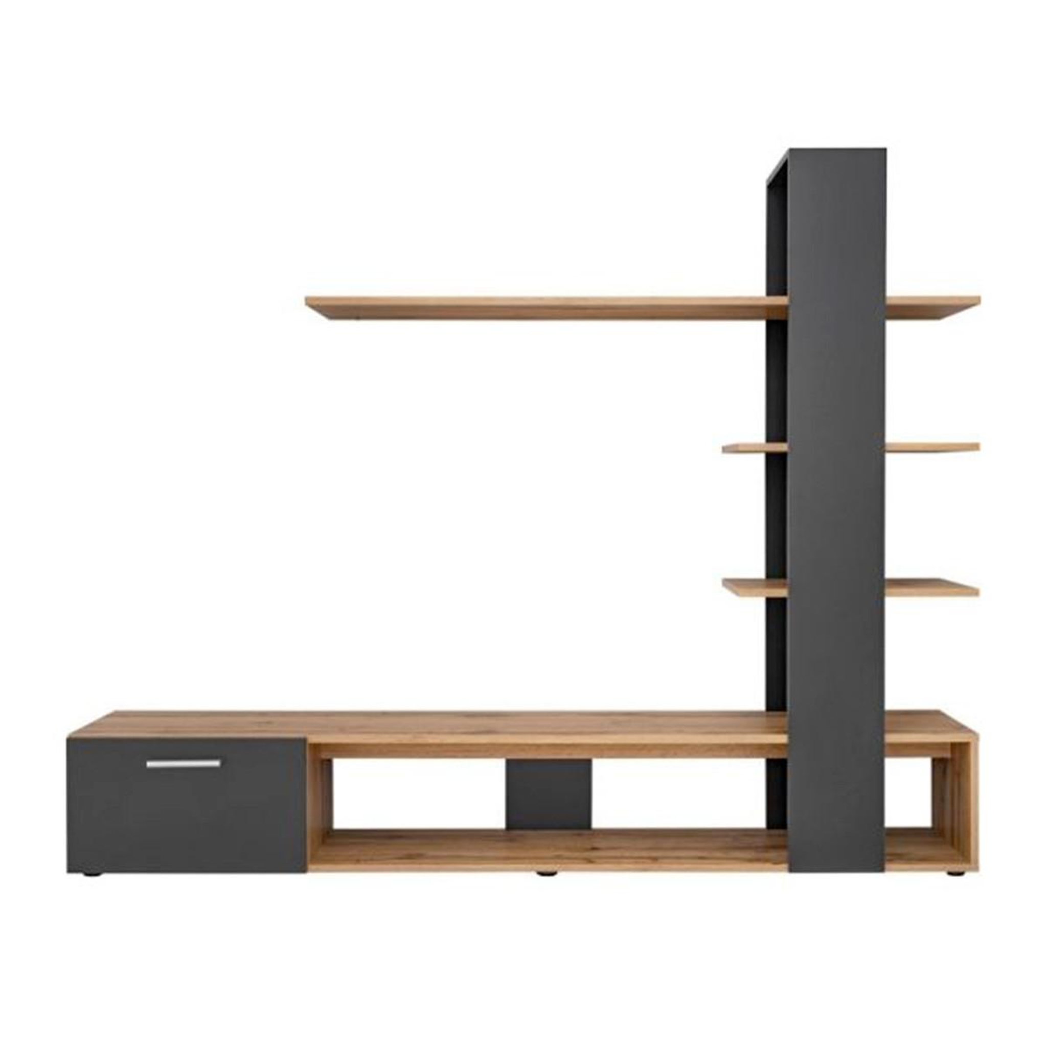 Voir la diapositive 3 : Paris Prix Ensemble Meuble TV Design  Eko  190cm Naturel & Noir