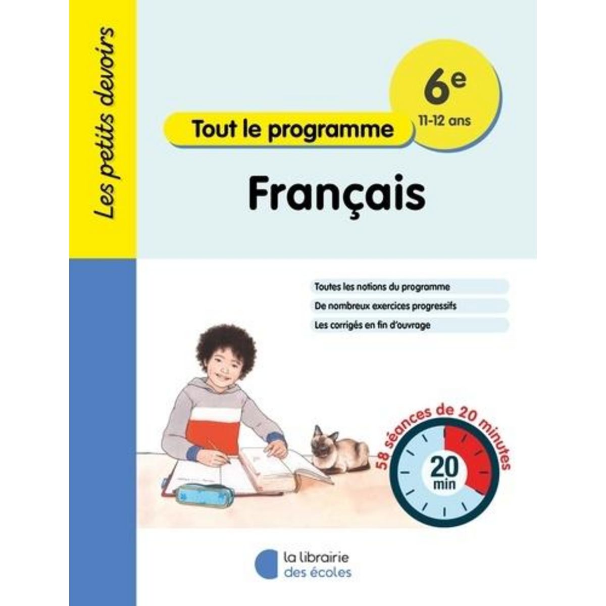 FRANCAIS 6E TOUT LE PROGRAMME. 58 SEANCES DE 20 MINUTES, EDITION 2024, Guigui Brigitte