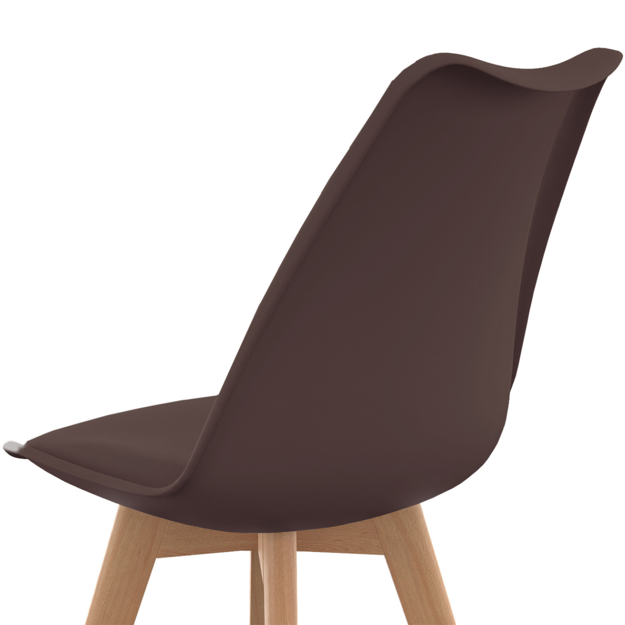 Voir la diapositive 6 : ID MARKET Lot de 6 chaises scandinaves sara mix color taupe, beige et blanc