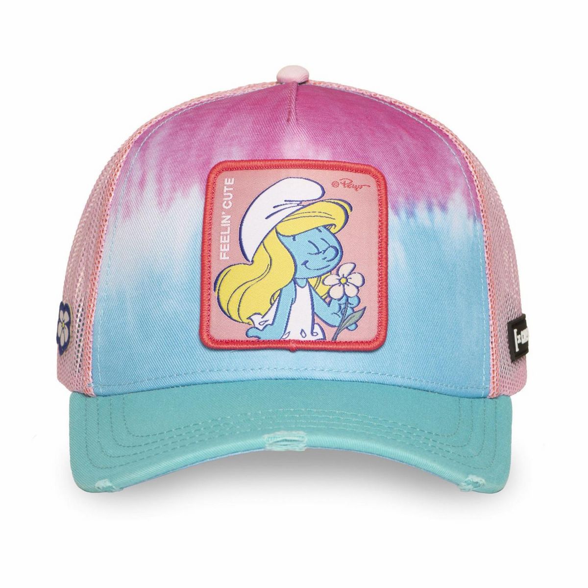 CAPSLAB Casquette trucker avec filet The Smurfs Feelin' Cute