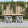 Voir la diapositive 1 : VIDAXL Banc de jardin design gabion 103x44x42cm bois massif de douglas