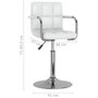 Voir la diapositive 6 : VIDAXL Chaise de salle a manger Blanc Similicuir