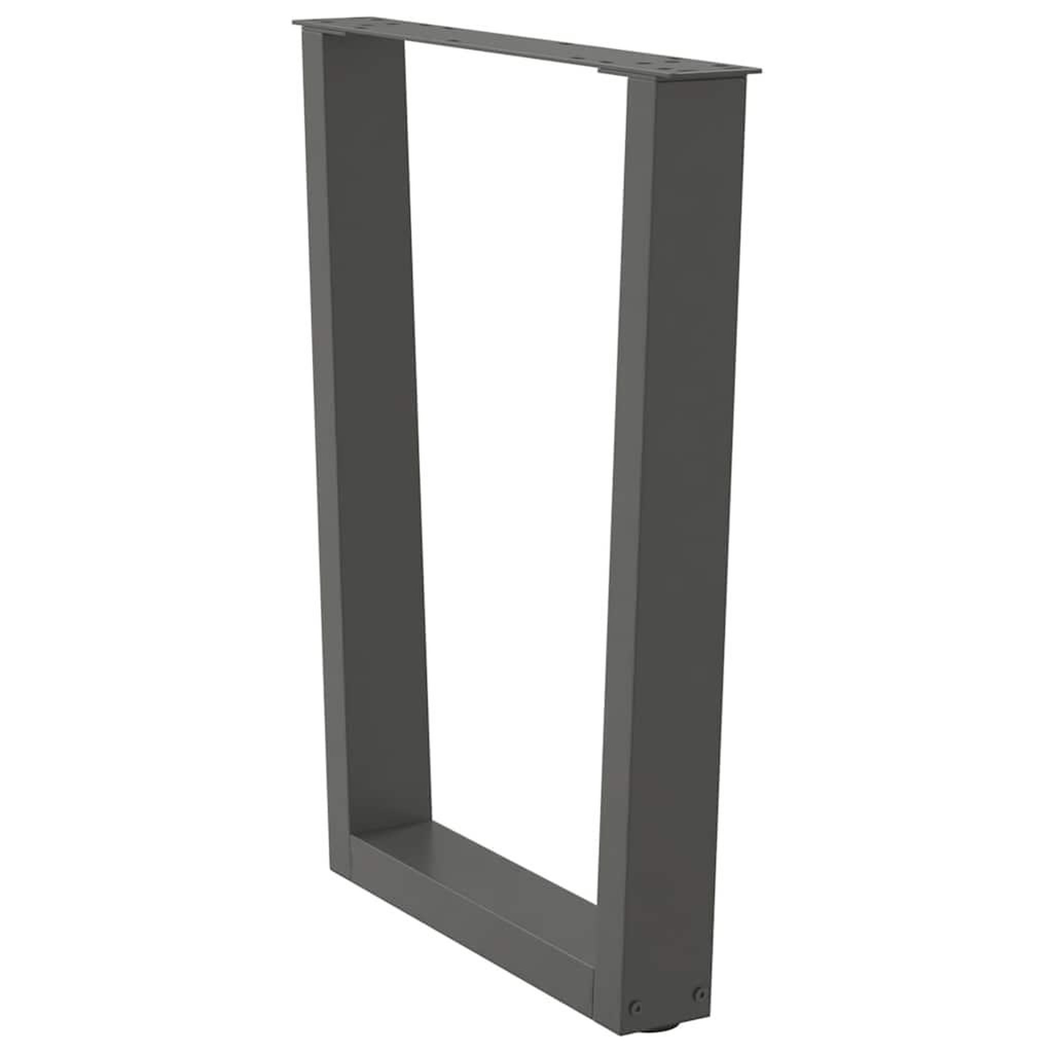 Voir la diapositive 4 : VIDAXL Pieds de table a manger forme de V 3 pcs 70x(72-73,3) cm acier