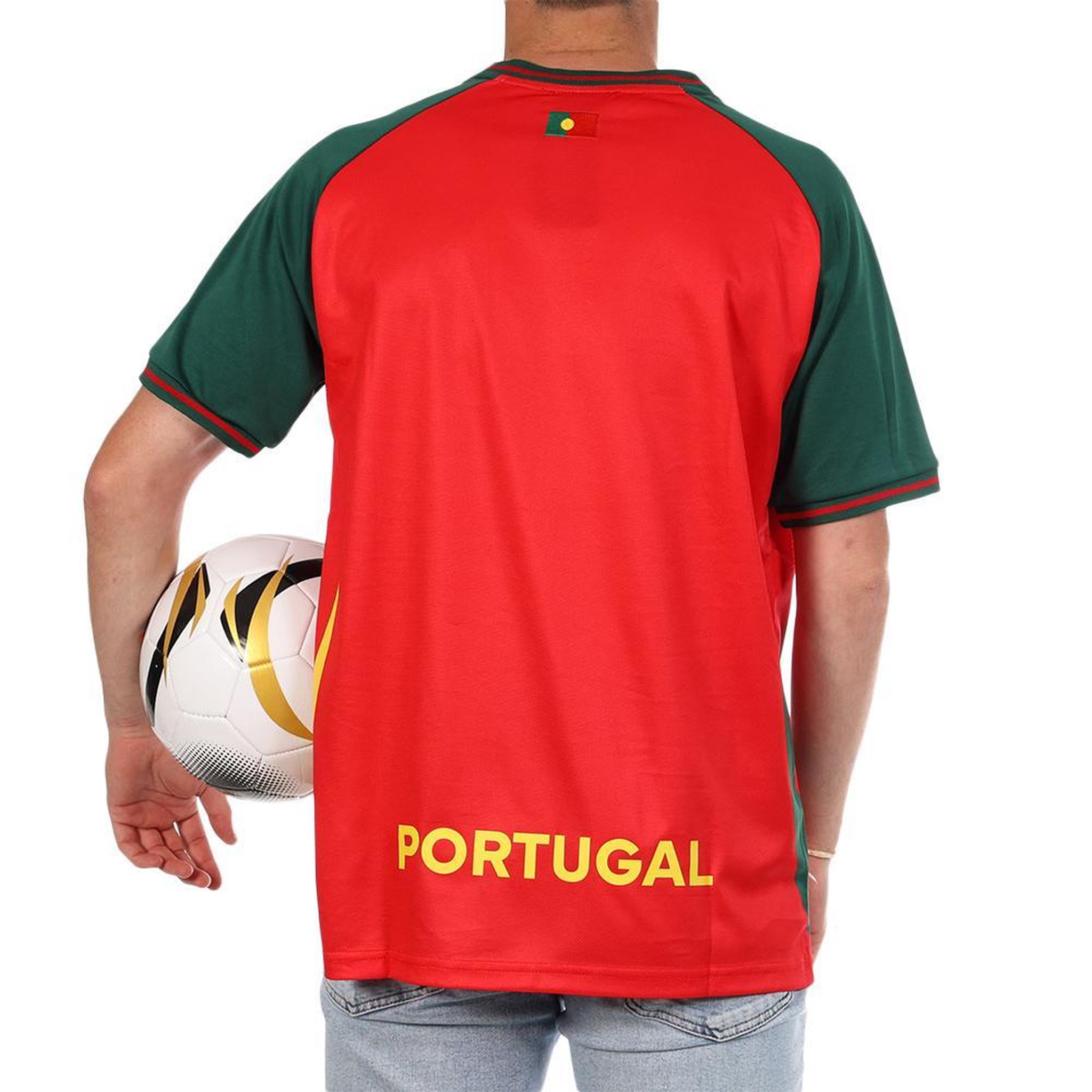 Voir la diapositive 3 : SPORTZONE Portugal maillot supporter rouge mixte sport zone