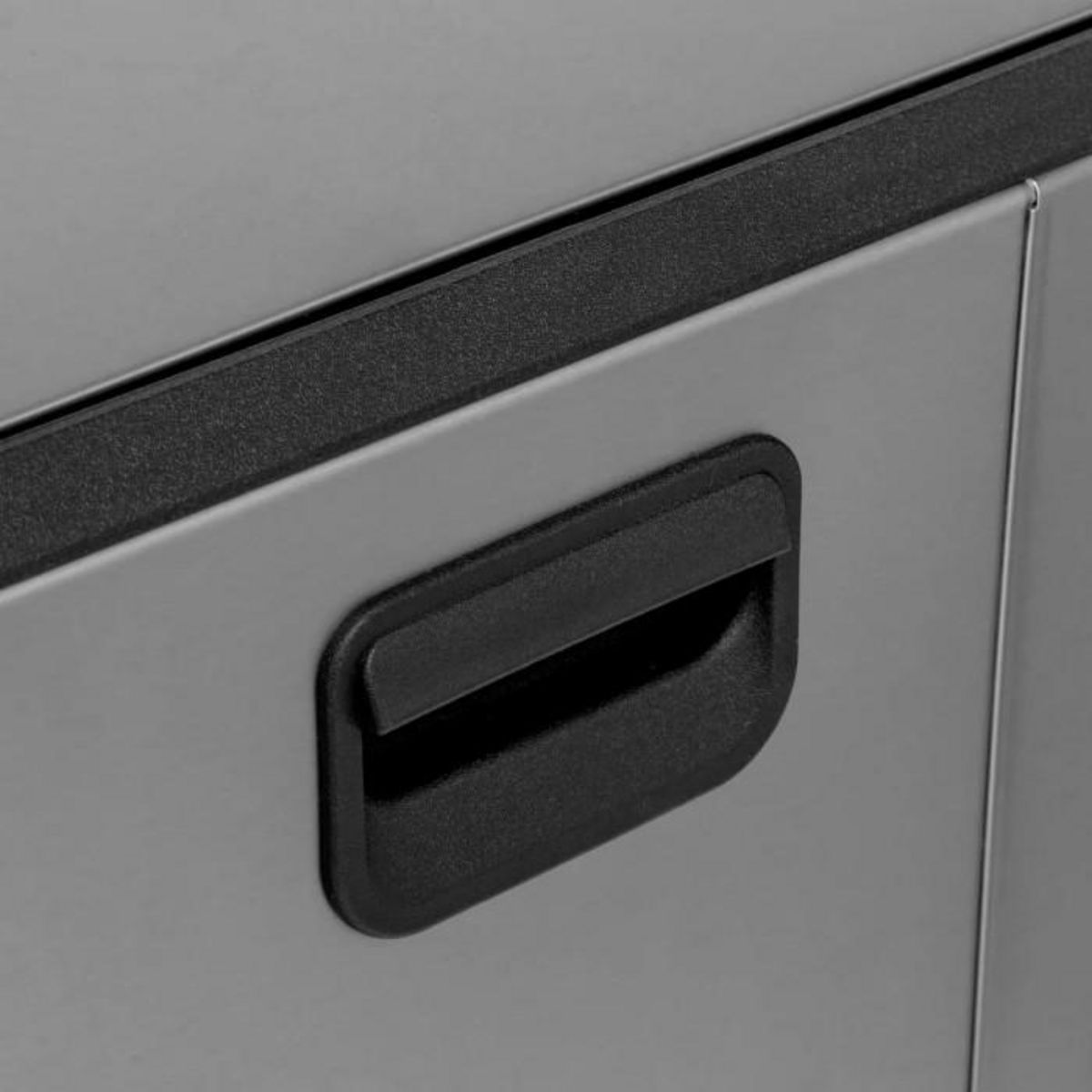 FIVE Poubelle de Cuisine à Pédale  Inox  30L Gris