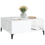 Voir la diapositive 4 : VIDAXL Table basse blanc brillant 80x80x36,5 cm bois d'ingenierie