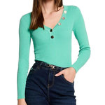 MORGAN Pull Vert Femme Morgan BANBI. Coloris disponibles : Vert