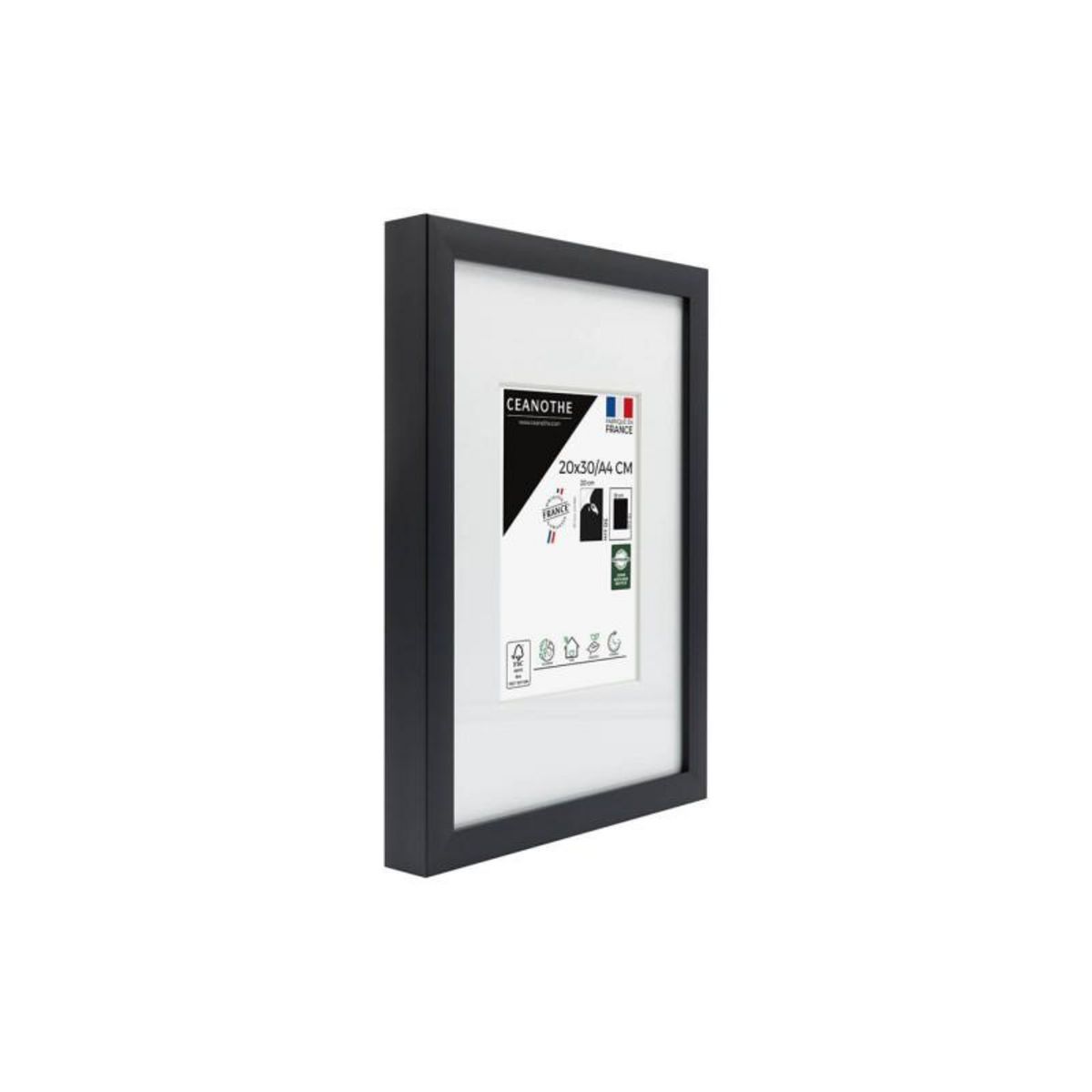 CEANOTHE Cadre Ceanothe CADRE 20X30 OUV 13X18 MILAN NOIR