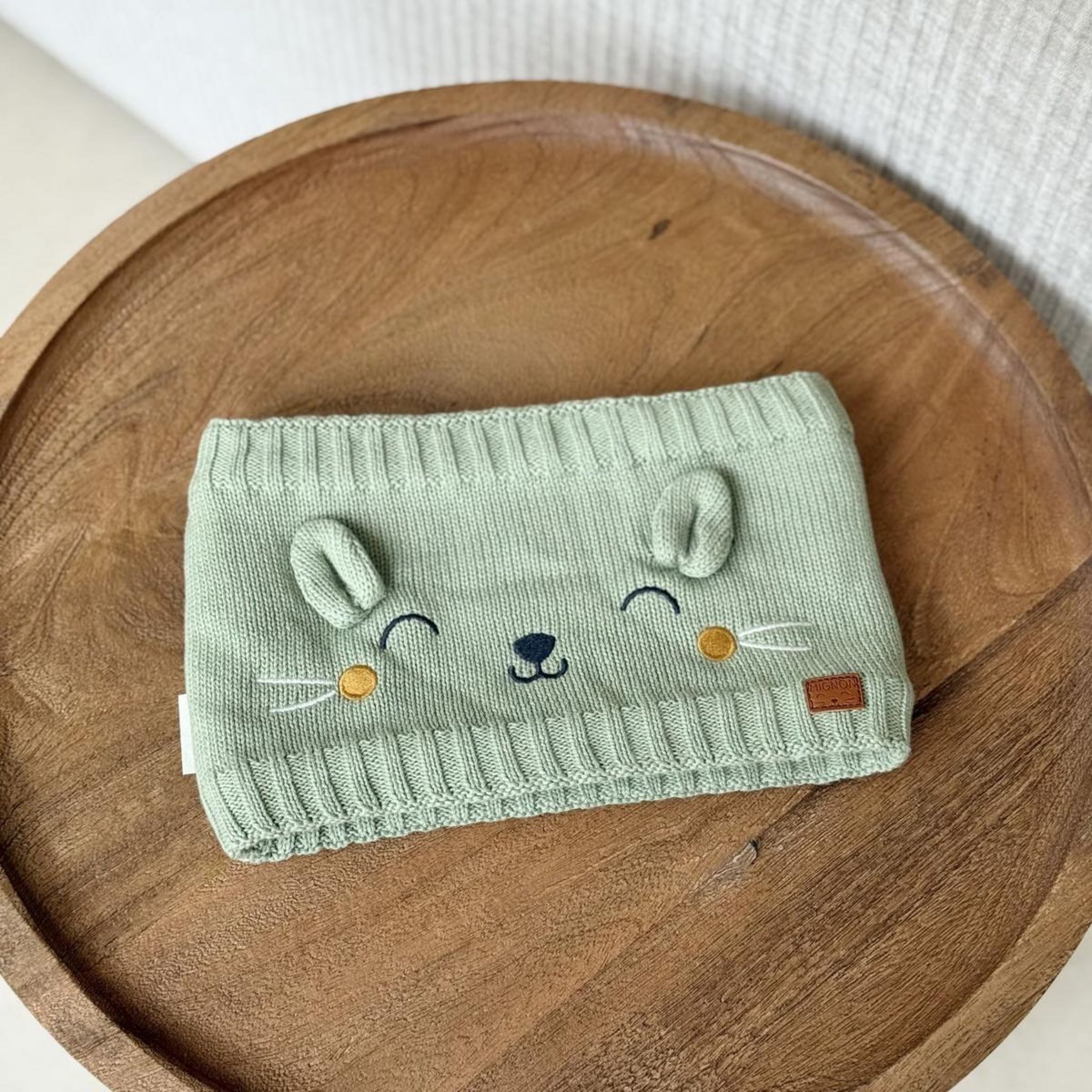 Petit Béguin Cache cou enfant en tricot Boavista