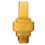 Voir la diapositive 1 : Paris Prix Vase Design en Verre  Rino  35cm Ocre