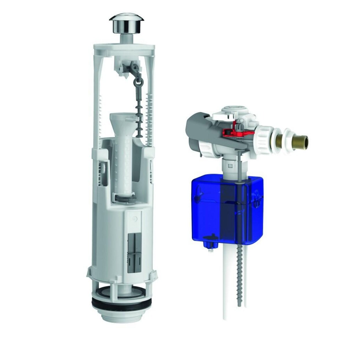 Siamp Chasse d'eau complète à étrier à double poussoir optima S/ Aquastop SIAMP