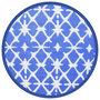 Voir la diapositive 2 : VIDAXL Tapis d'exterieur ARAKIL bleu et blanc Ø160 cm PP