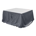 HESPERIDE Housse de table rectangulaire XL - 308 x 190 x 80 cm - Gris foncé