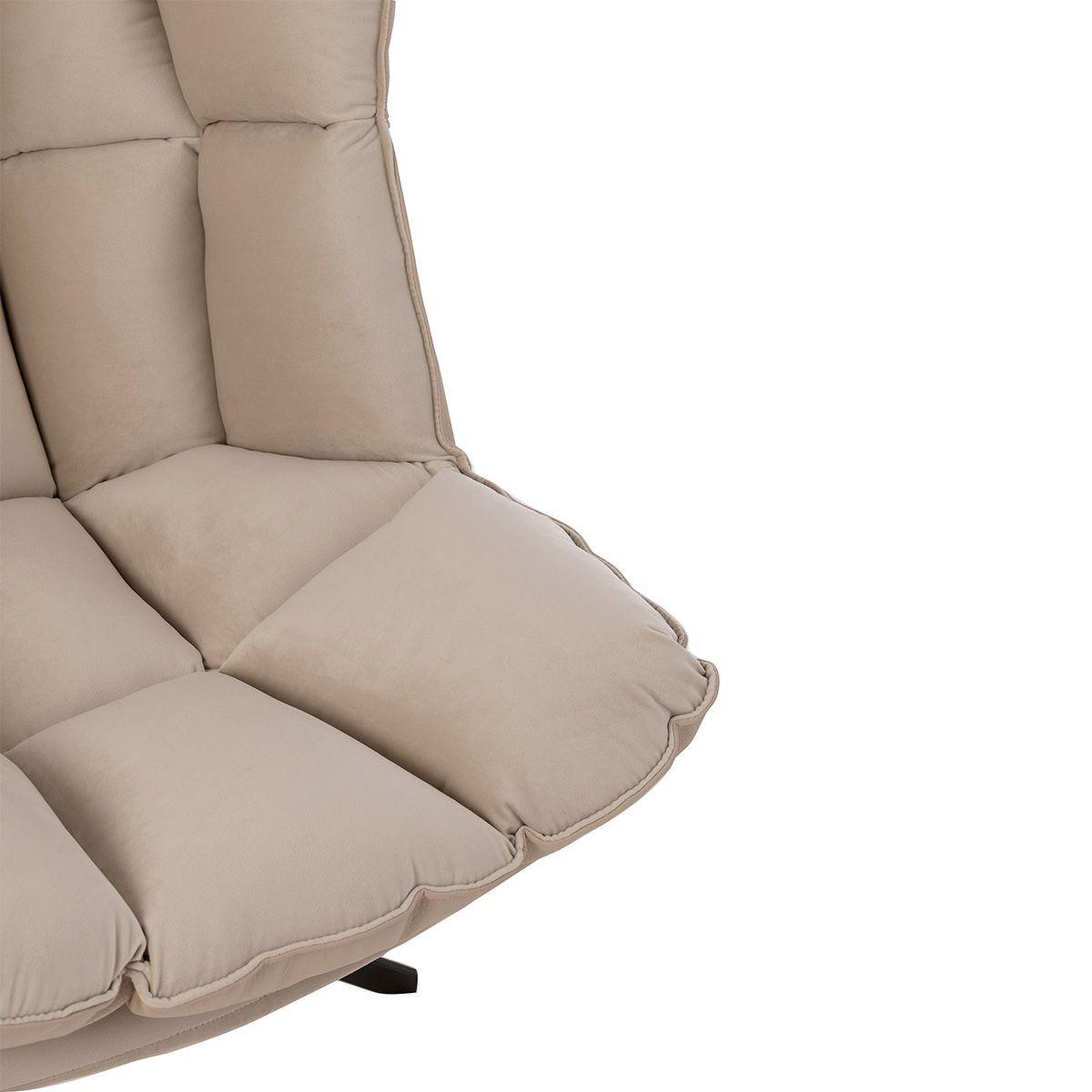 Voir la diapositive 6 : J-LINE Fauteuil design avec coussin  relax  92cm beige