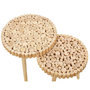 Voir la diapositive 3 : Paris Prix Lot de 2 Tables Gigognes  Rondin  40cm Naturel
