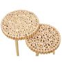 Voir la diapositive 3 : Paris Prix Lot de 2 Tables Gigognes  Rondin  40cm Naturel