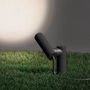 Voir la diapositive 2 : Lumisky Spot à piquer AXENT Noir Aluminium H29,5cm