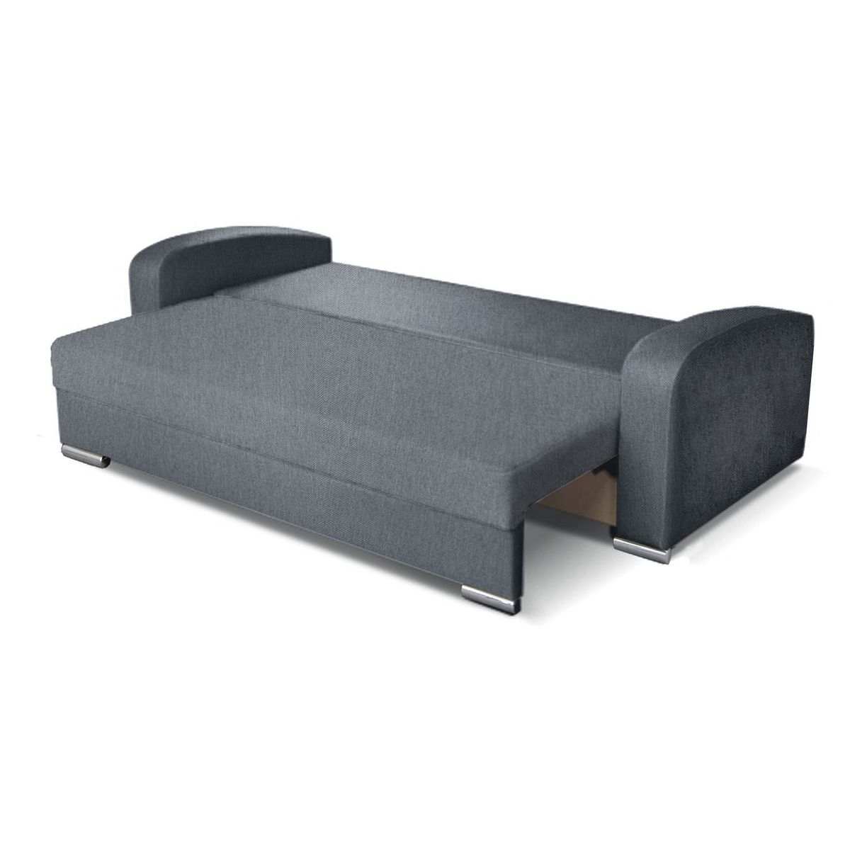 Canapé droit convertible 3 places tissu BOB