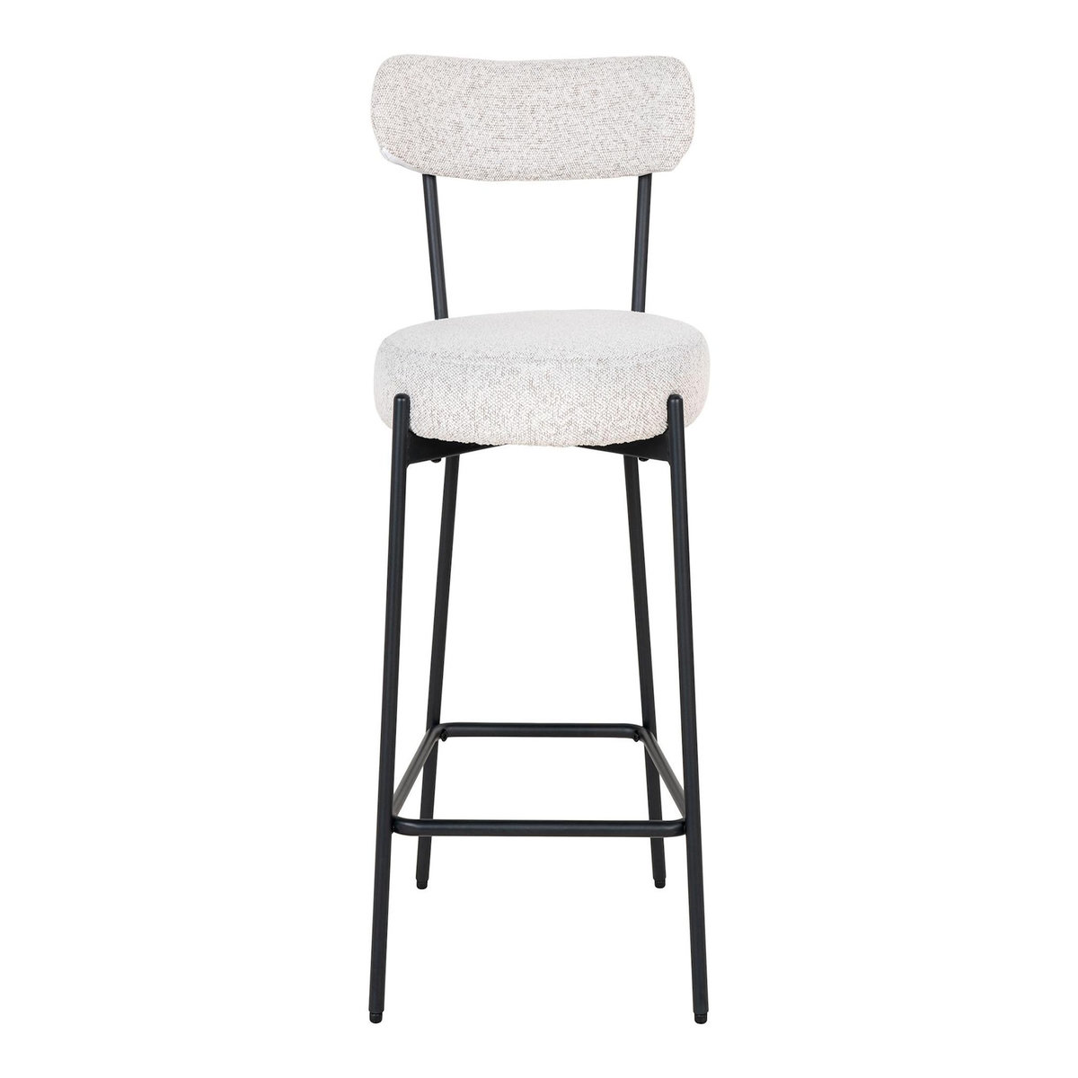 LISA DESIGN Ivanec - tabouret de bar - en tissu bouclette