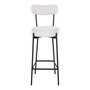 Voir la diapositive 1 : LISA DESIGN Ivanec - tabouret de bar - en tissu bouclette