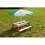 Voir la diapositive 2 : PRAGMA Table pique-nique bac à sable et eau - Bois - H56cm - Nick