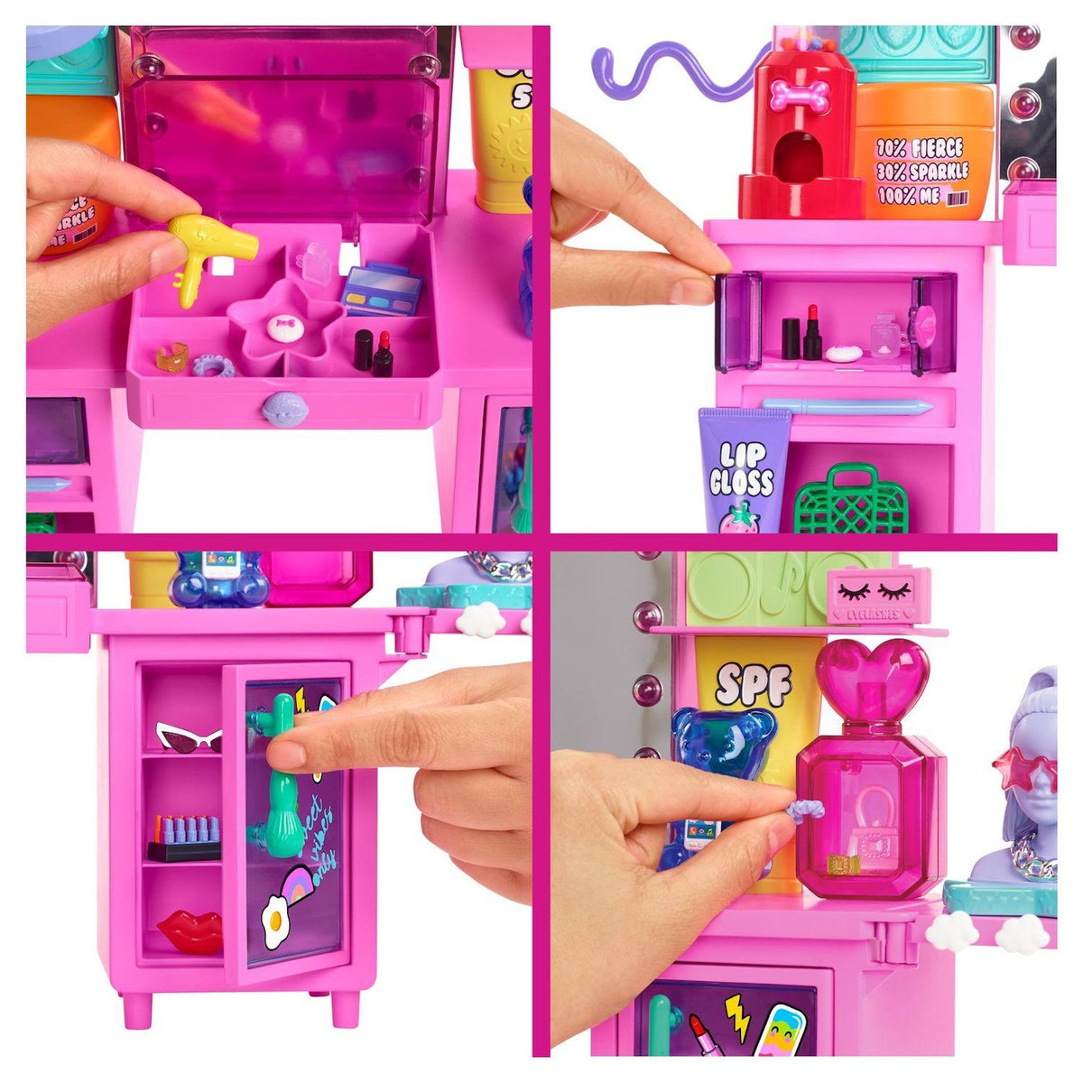 BARBIE Coiffeuse Extra avec poupée mannequin Barbie 