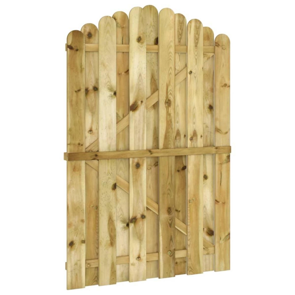 VIDAXL Portail de jardin Bois de pin impregne 100x150 cm