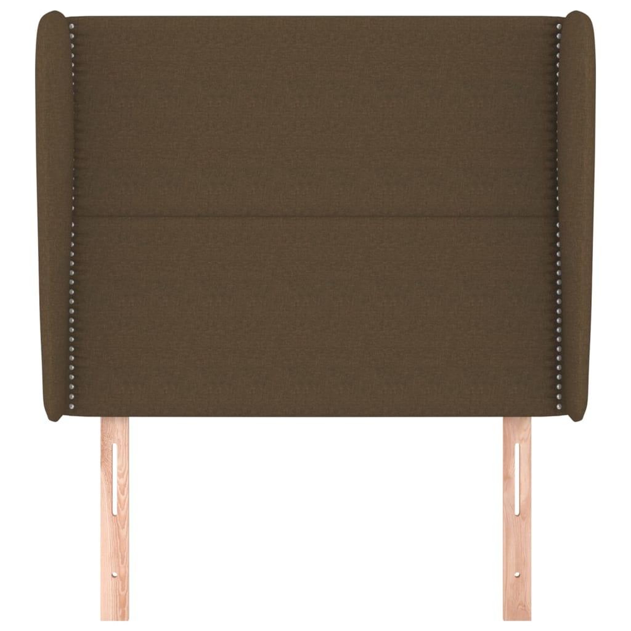 Voir la diapositive 3 : VIDAXL Tete de lit avec oreilles Marron fonce 93x23x118/128 cm Tissu